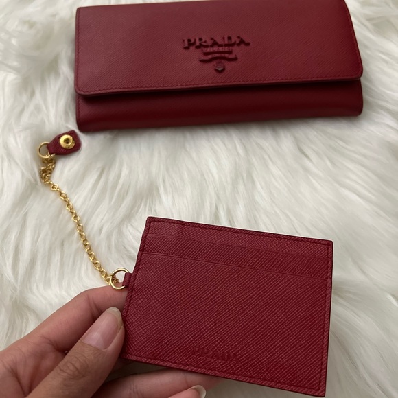 PRADA LONG WALLET SAFFIANO LEATHER - Picture 5 of 9